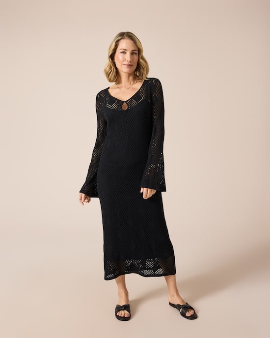 Produktabbildung für Strickkleid mit Unterkleid