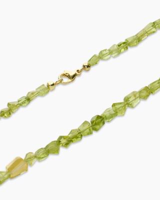 Collier mit Peridot und Bergkristall-Dublette