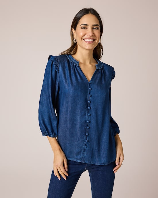 Produktabbildung für Blusenshirt aus Lyocell