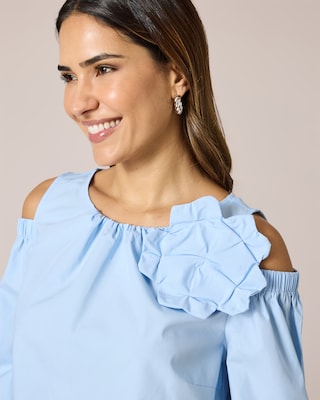 Produktabbildung 5 für Blusenshirt "Couture" mit Deko-Blume
