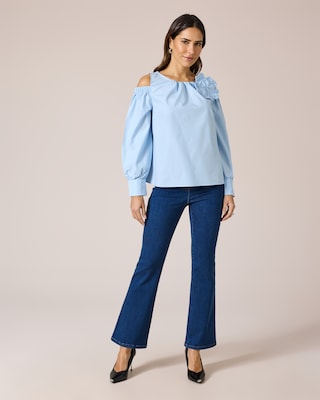 Produktabbildung 3 für Blusenshirt "Couture" mit Deko-Blume
