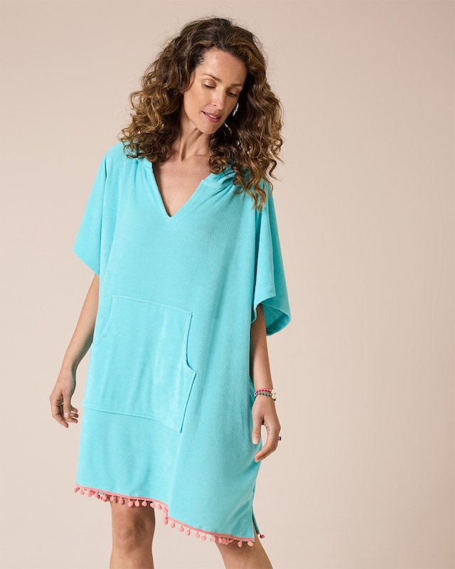 Badeponcho mit Kapuze