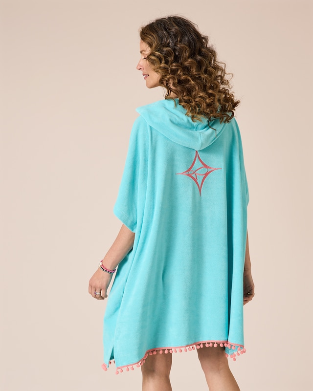 Badeponcho mit Kapuze