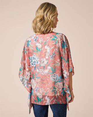 Produktabbildung 4 für Kaftan-Shirt mit Blumen-Print