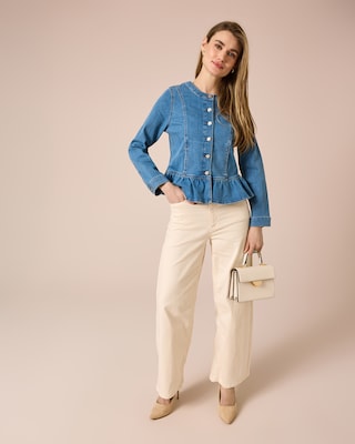 Produktabbildung 4 für Jeansjacke mit Schößchen