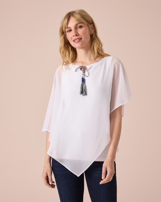 Tunika mit Chiffon