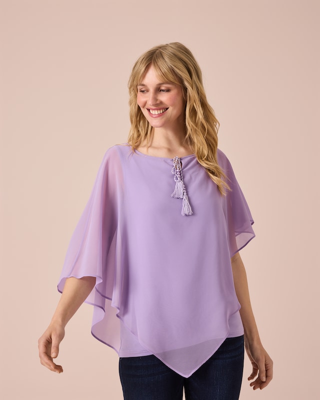Tunika mit Chiffon