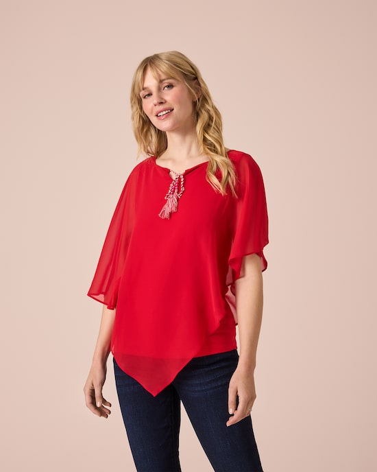 Produktabbildung für Tunika mit Chiffon