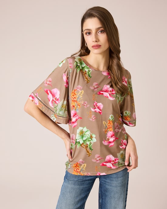Produktabbildung für Shirt mit weiten Ärmeln