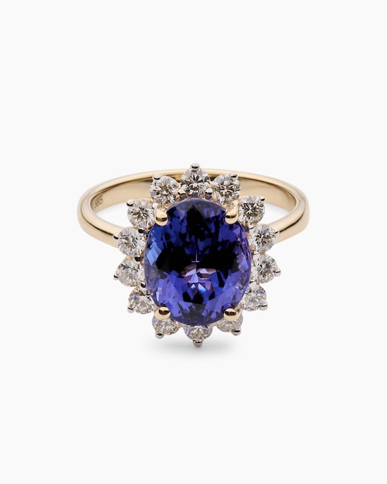 Produktabbildung für Ring mit Tansanit AAAA & Brillanten