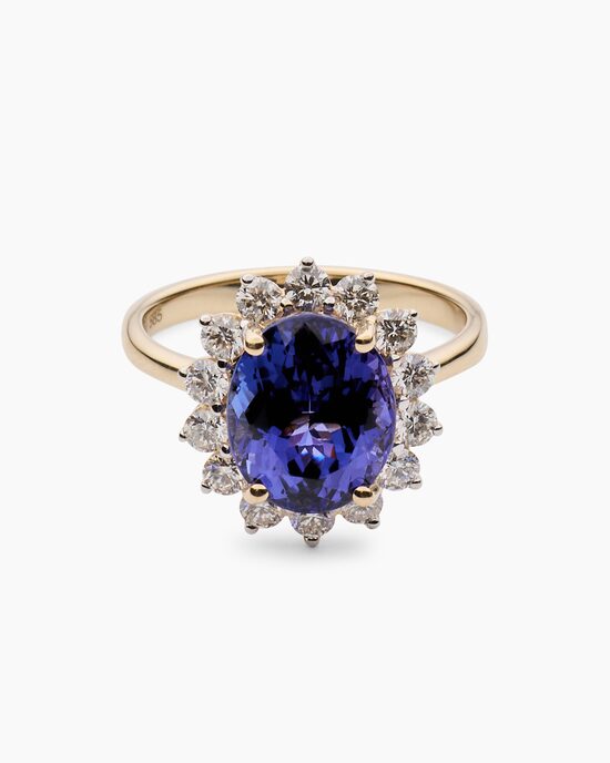 Produktabbildung für Ring mit Tansanit AAAA & Brillanten