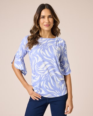 Produktabbildung 1 für Blusenshirt mit Fantasiedruck