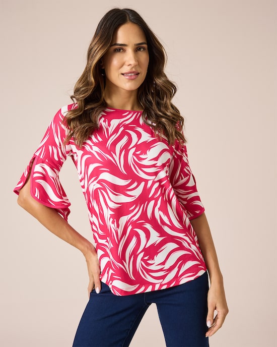 Produktabbildung für Blusenshirt mit Fantasiedruck