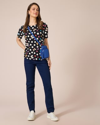 Produktabbildung 3 für Shirt mit Punkte-Schmetterlings-Druck