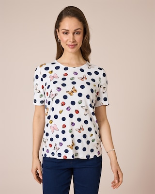 Produktabbildung 6 für Shirt mit Punkte-Schmetterlings-Druck