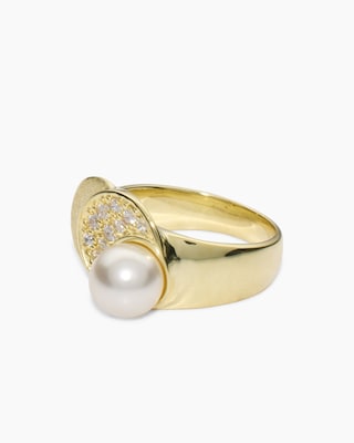 Produktabbildung 3 für Ring mit MK-Perle 8 mm und Zirkonia