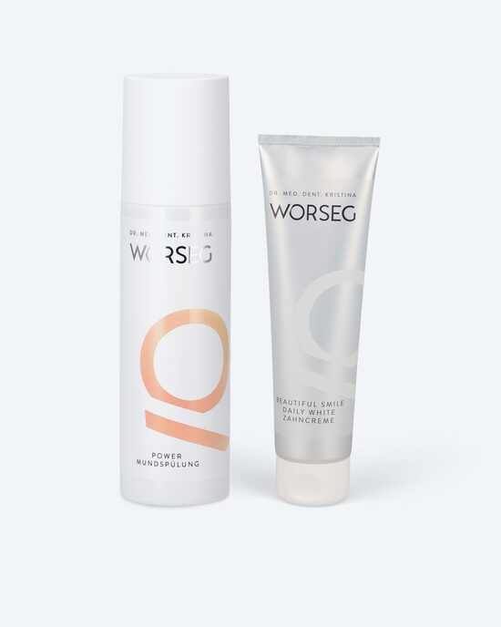 Produktabbildung für Daily White Zahncreme & Mundspülung