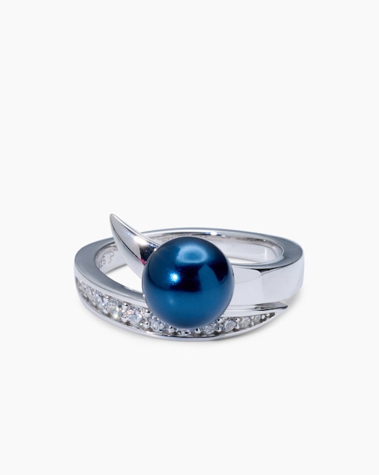 Produktabbildung für Ring mit MK-Perle 8 mm und Zirkonia