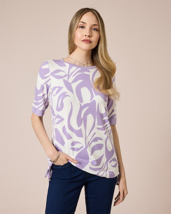 Produktabbildung für Midi-Shirt mit seitlichen Kordeln