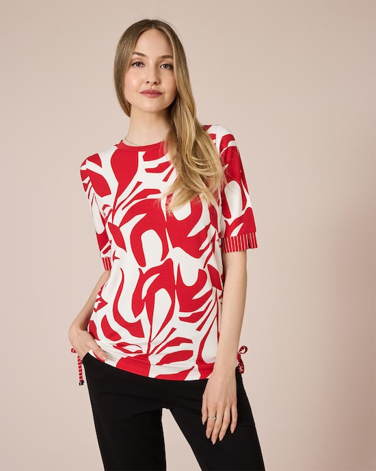 Produktabbildung für Midi-Shirt mit seitlichen Kordeln