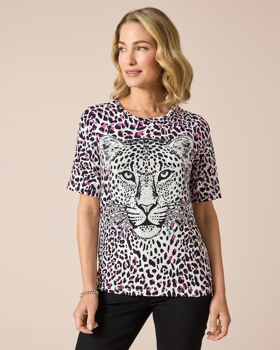 Produktabbildung für Shirt mit Leokopfdruck