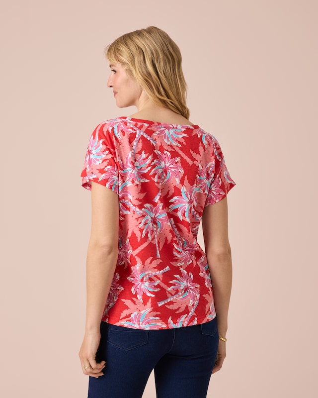 Shirt mit Palmen-Print