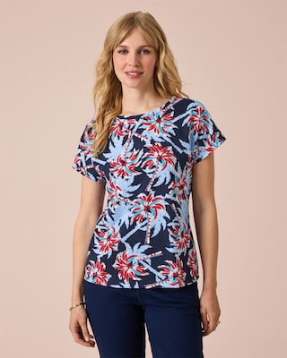 Produktabbildung 4 für Shirt mit Palmen-Print