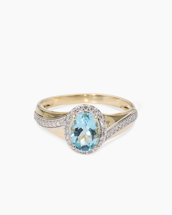 Produktabbildung für Ring mit Aquamarin