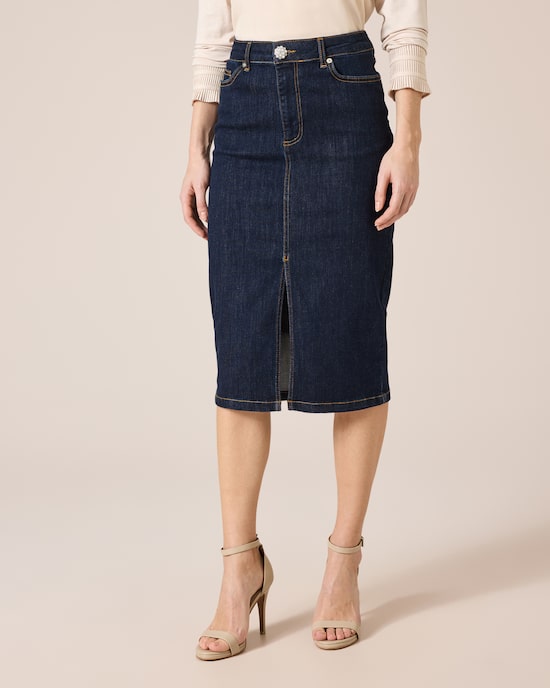 Produktabbildung für Jeansrock mit Schlitz vorne