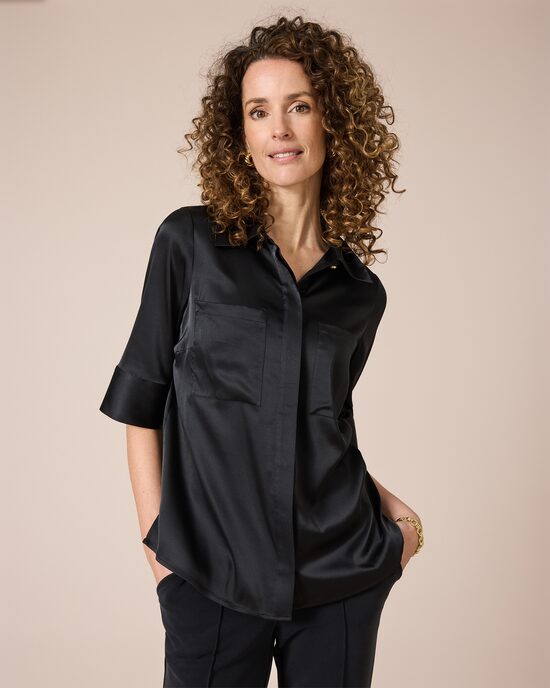 Produktabbildung für Bluse mit Satinglanz