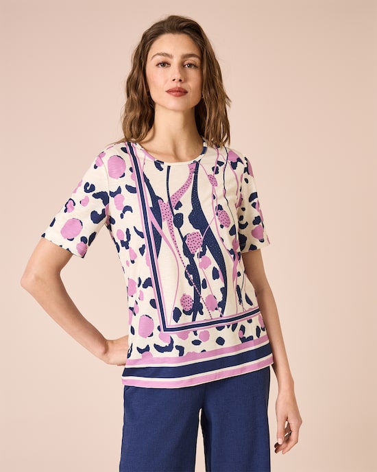 Produktabbildung für Shirt mit Animal-Druck