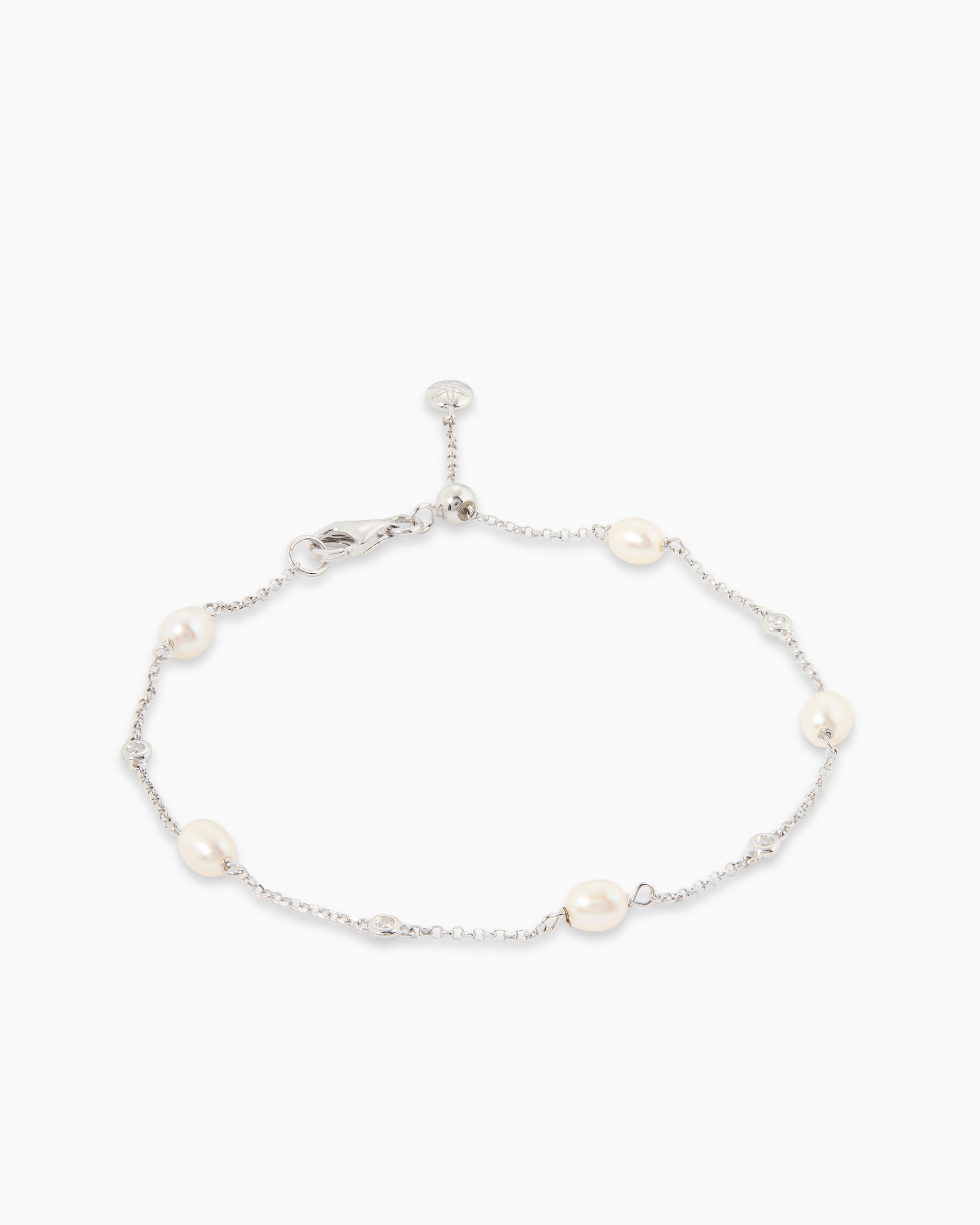 Produktabbildung für Armband mit SWZ-Perlen & Zirkonia