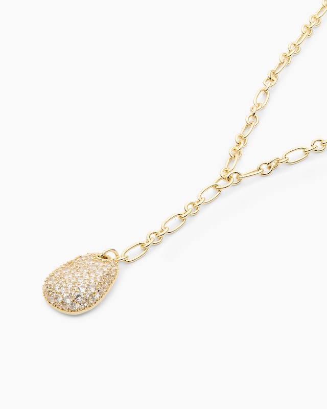Y-Collier mit Zirkonia