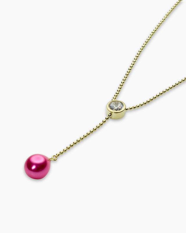 Y-Collier mit MK-Perle