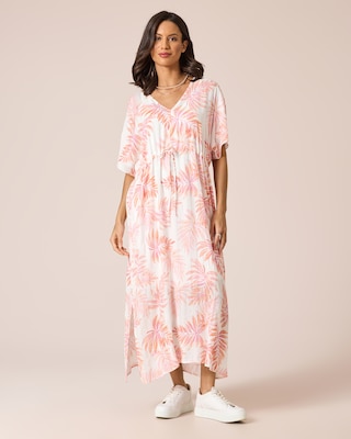 Produktabbildung 2 für Kleid mit Palmenblatt-Print