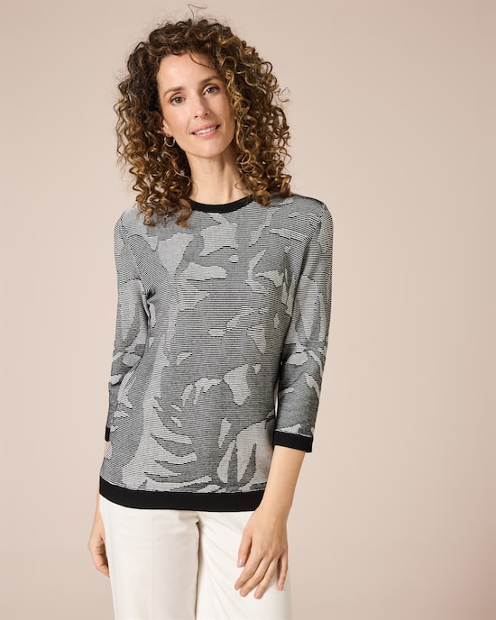 Produktabbildung für Pullover in Bi-Colour Strick