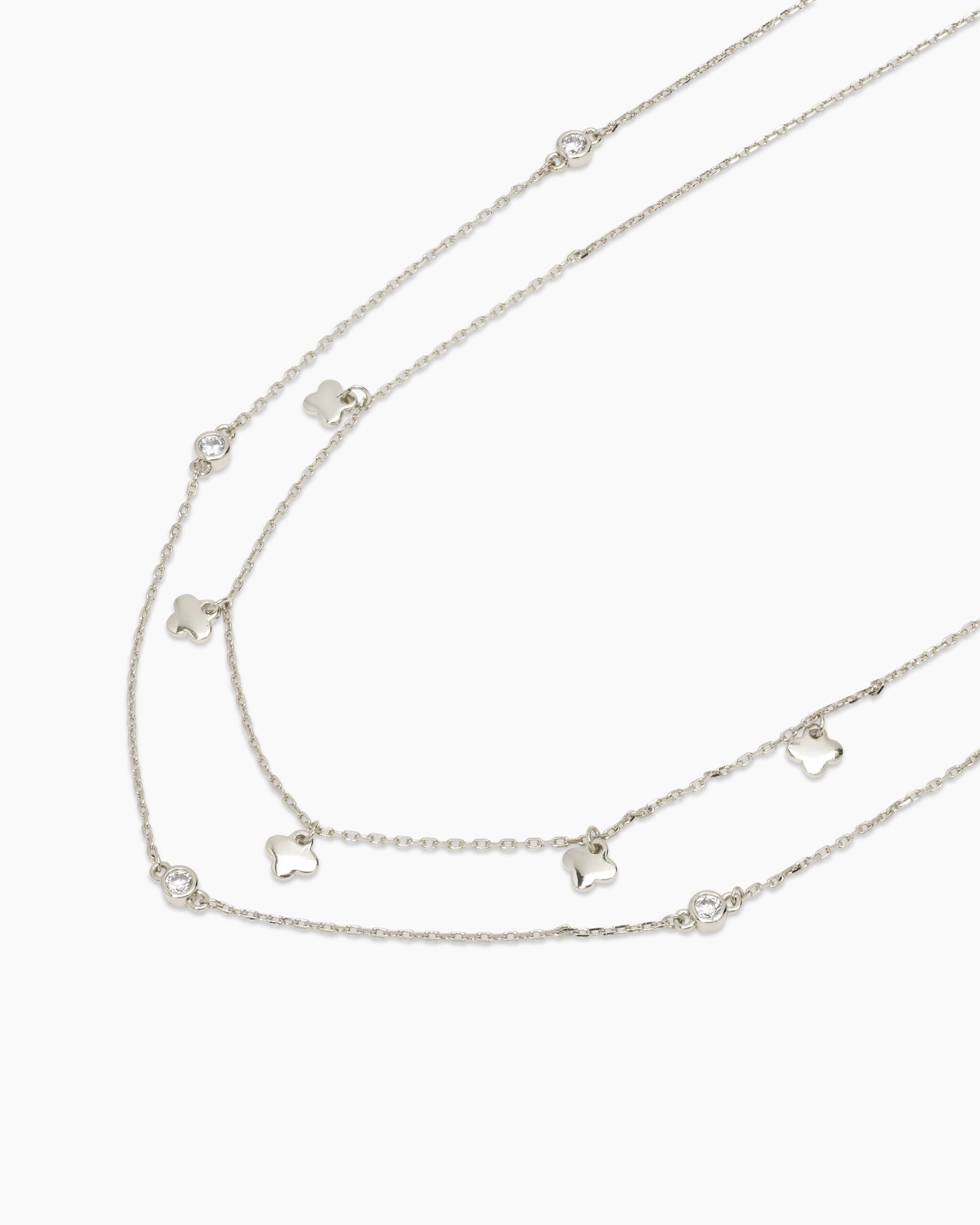 Produktabbildung für Collier-Set mit Zirkonia, 2tlg.