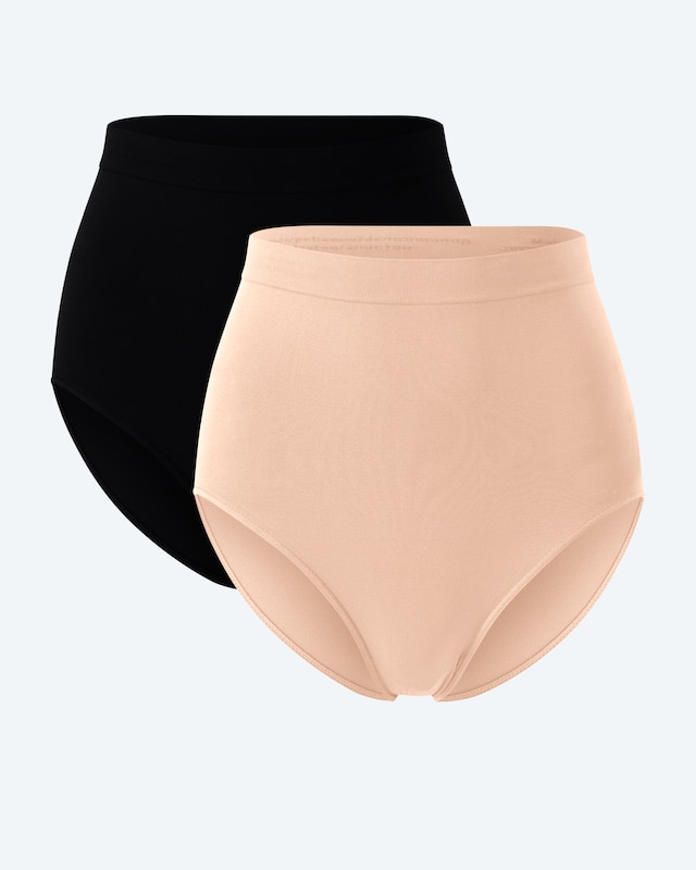 Taillen-Seamless-Slip antibakteriell, 2tlg.