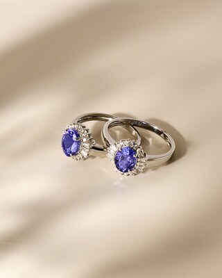 Produktabbildung 2 für Ring mit Tansanit AAAA+ & Diamanten
