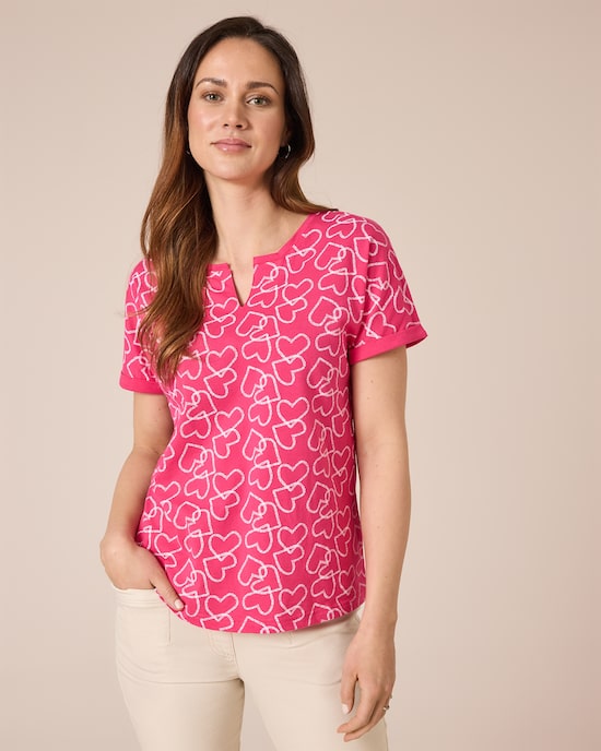 Produktabbildung für Shirt mit Herzdruck