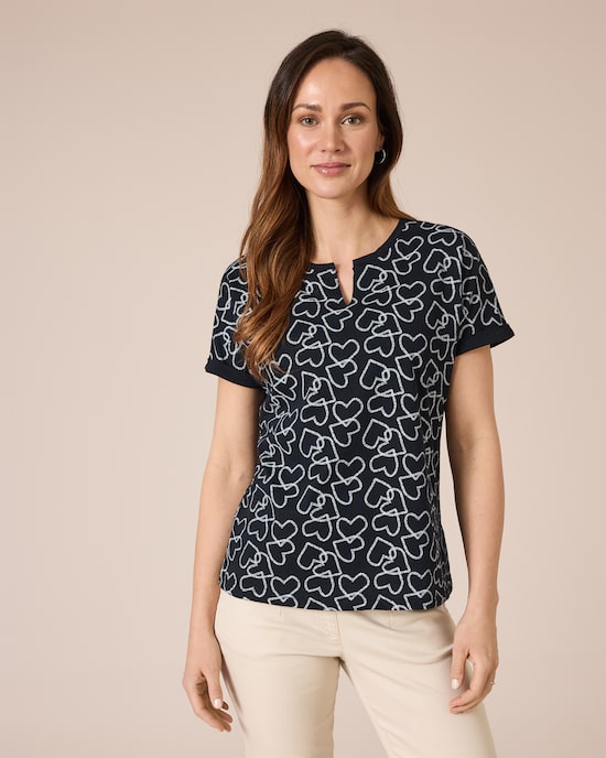 Produktabbildung für Shirt mit Herzdruck