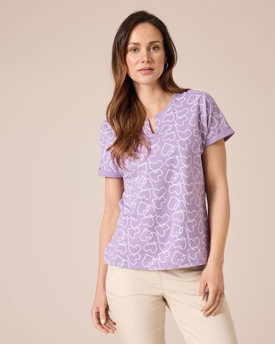 Produktabbildung für Shirt mit Herzdruck