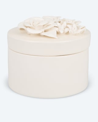 Produktabbildung 1 für Porzellan-Dekodose im Blumendesign