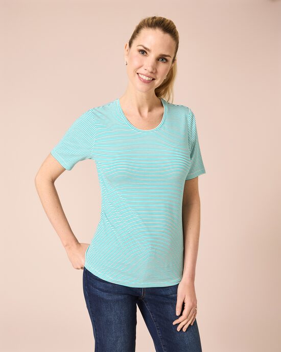 Produktabbildung für Shirt mit feinen Streifen