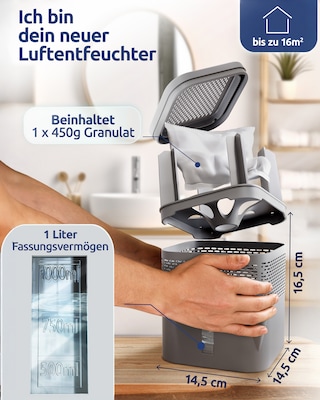 Produktabbildung 3 für 2x Luftentfeuchter "Air One Lite" + 2x Refill