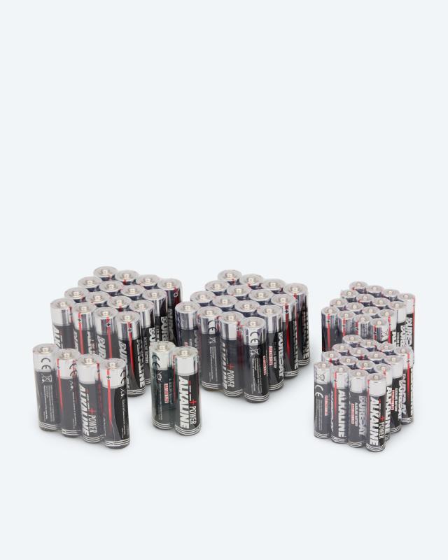 Batterien-Set, 70tlg., 38x AA + 32x AAA