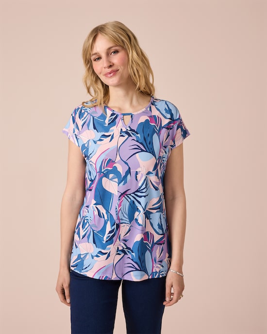 Produktabbildung für Midi-Shirt mit Print
