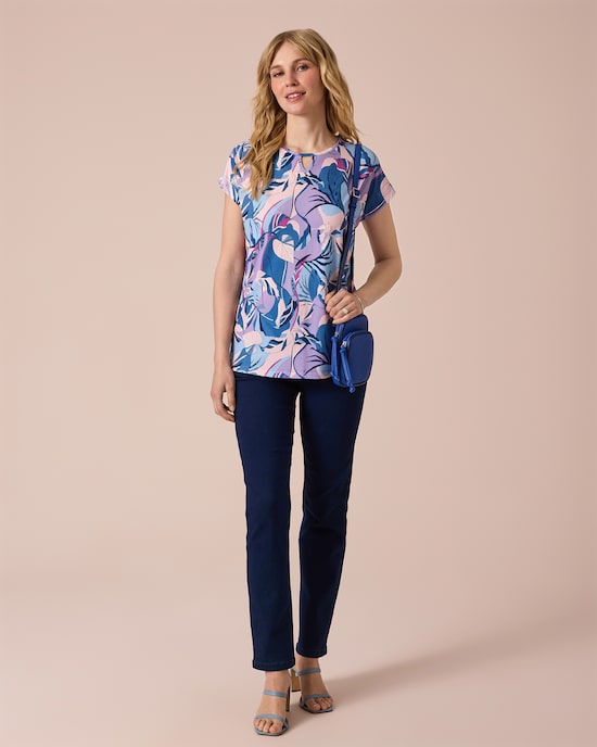 Produktabbildung für Midi-Shirt mit Print