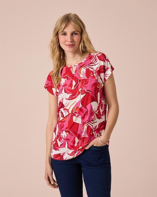 Produktabbildung für Midi-Shirt mit Print