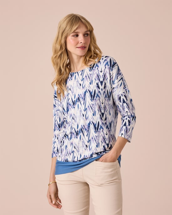 Produktabbildung für Tunika-Shirt mit Print